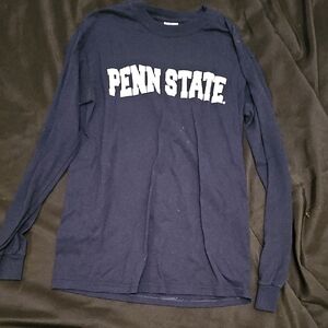 Gildan Navy Blue Penn State Long Sleeve Tee